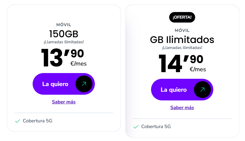 compañías finetwork oferta movil
