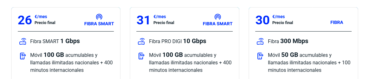 compañías digi oferta fibra y movil